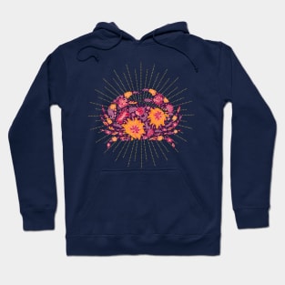 Floral crab Hoodie